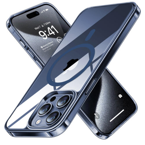 Θήκη Torras Diamond-Mag MagSafe Clear Blue iPhone 15 Pro Max ΘΗΚΕΣ TORRAS