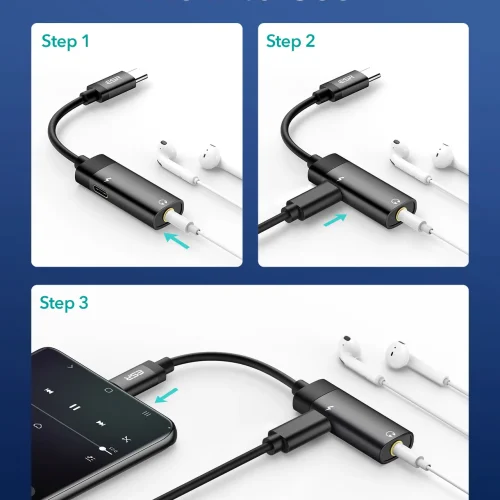 ESR Portable Charging PD USB-C to 3,5mm Jack Adapter (2D501) GADGETS ESR