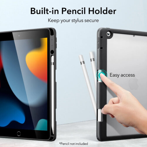 Θήκη ESR Rebound Hybrid Pro Pencil Holder Clear Black iPad 10.2 2019/2020/2021 ΘΗΚΕΣ ESR