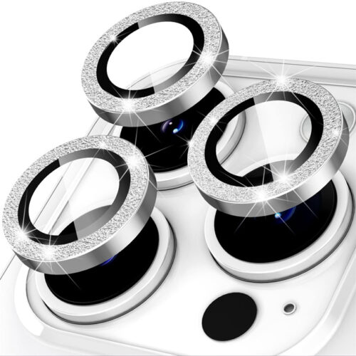 OEM Lens Camera Tempered Glass Glitter Silver iPhone 14 Pro/14 Pro Max ΠΡΟΣΤΑΣΙΑ ΟΘΟΝΗΣ Orso