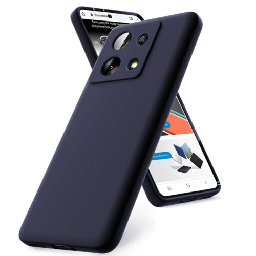 Θήκη Rubber Silk Dark Blue Xiaomi Redmi Note 13 Pro 5G ΘΗΚΕΣ Orso