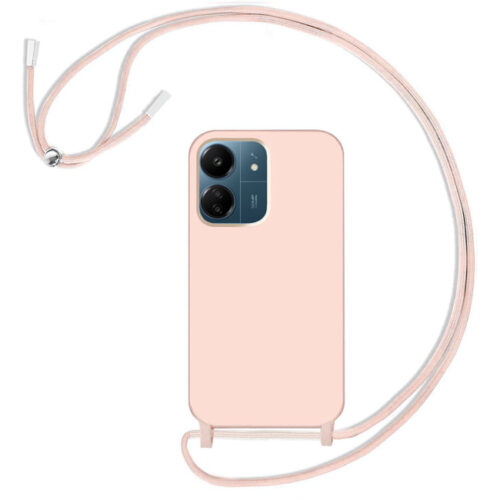 Θήκη Liquid Silicone Κορδόνι Pink Sand Xiaomi Redmi 13C 4G ΘΗΚΕΣ Orso