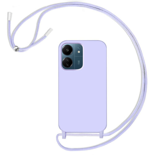 Θήκη Liquid Silicone Κορδόνι Violet Xiaomi Redmi 13C 4G/5G ΘΗΚΕΣ Orso