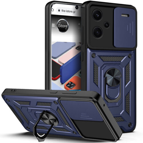 Θήκη Combo Kickstand Slide Camera Blue Xiaomi Redmi Note 13 Pro+ 5G ΘΗΚΕΣ Orso