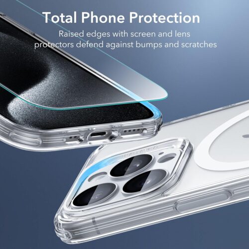(2+1 Pack) Full Protection Pro Set ESR Classic HaloLock MagSafe Clear iPhone 15 Pro ΘΗΚΕΣ ESR