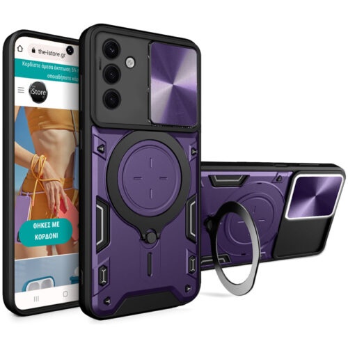 Θήκη Shockproof Ringstand Slide Camera Purple Samsung Galaxy A55 5G ΘΗΚΕΣ Orso