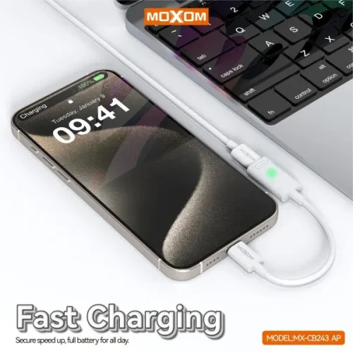 MoXoM USB-C to Lightning Charging Adapter 60W White APPLE MoXom