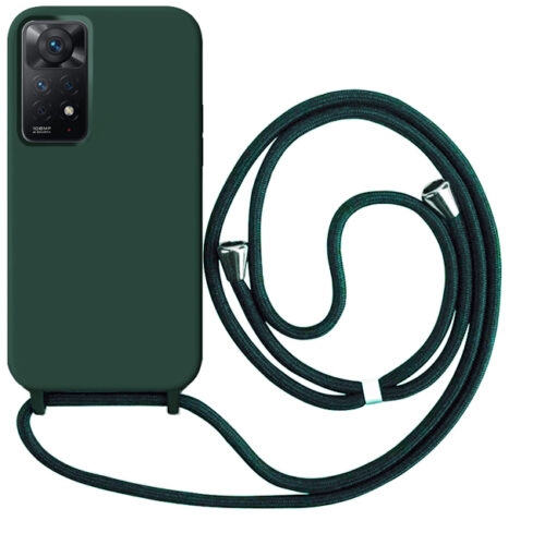 Θήκη Liquid Silicone Κορδόνι Forest Green Xiaomi Redmi Note 11 Pro 4G/5G ΘΗΚΕΣ Orso