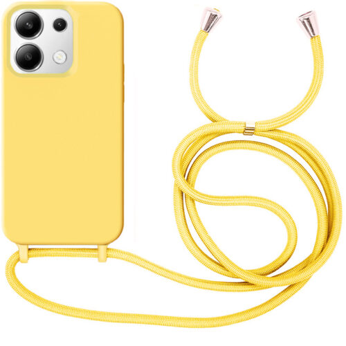Θήκη Liquid Silicone Κορδόνι Yellow Xiaomi Redmi Note 13 Pro 5G ΘΗΚΕΣ Orso
