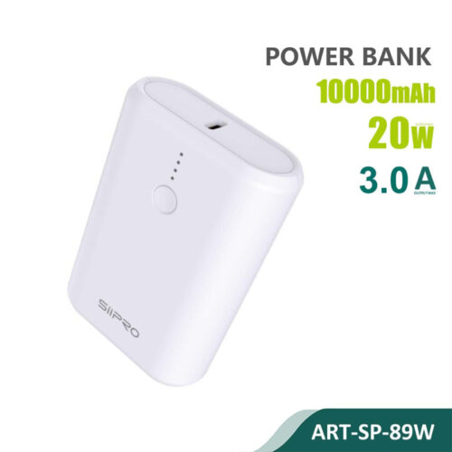 Siipro 1x PD USB-C 1x USB PowerBank 10000mAh White (SP-89W) POWER BANKS SIIPRO