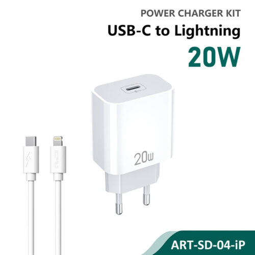 Siipro 20W USB-C Charger & Cable Lightning White (SD-04-iP) APPLE SIIPRO