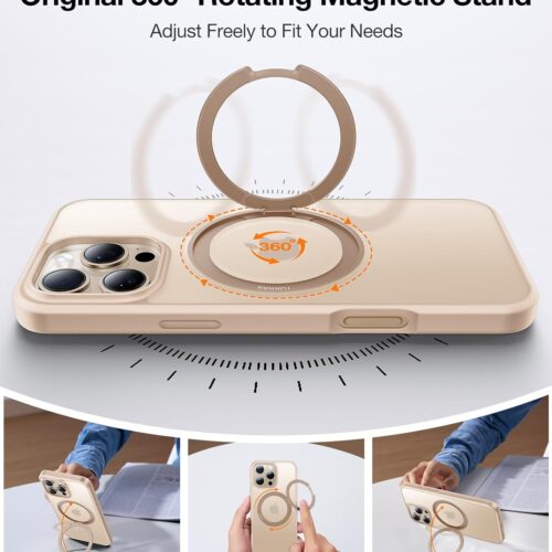 Θήκη Torras Ostand Pro MagSafe Kickstand Desert Gold iPhone 16 Pro Max ΘΗΚΕΣ TORRAS